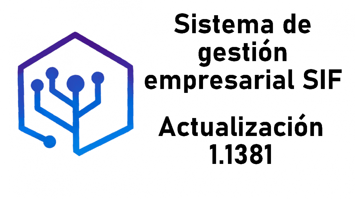 Actualización del SIF 1.1381
