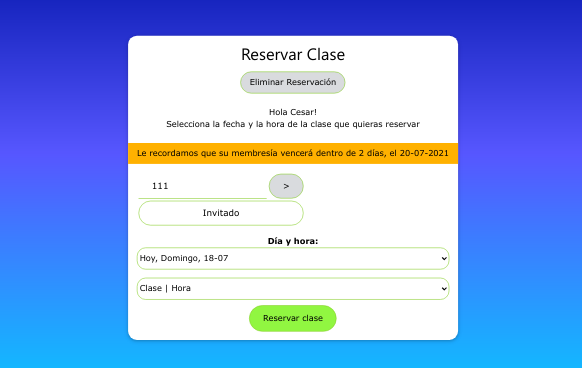 Aviso de pago a la hora de reservar y marcar asistencia – Actualización del SIF 1.1393