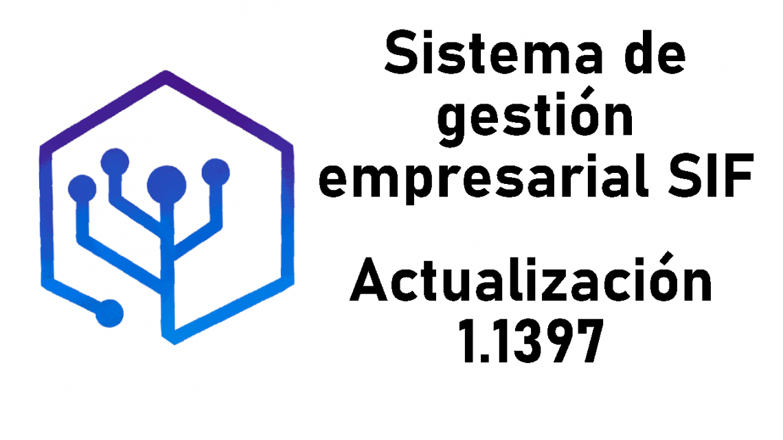 Habilitados los productos de tipo servicio, Mejoras en gestión del saldo a favor del cliente – Actualización del SIF 1.1397