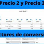 Precio 2 y Precio 3 - Actualización del SIF 1.151