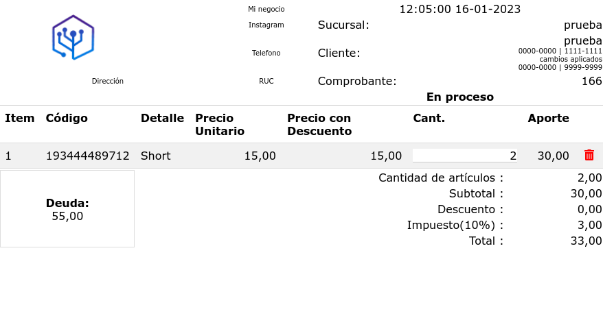Visualización de saldo pendiente y saldo a favor del cliente en la nota – Actualización del SIF 1.181