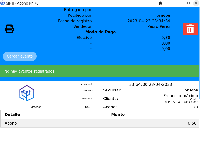 Anular abonos, imágenes en clientes y otros ajustes – Actualización del SIF 1.2001